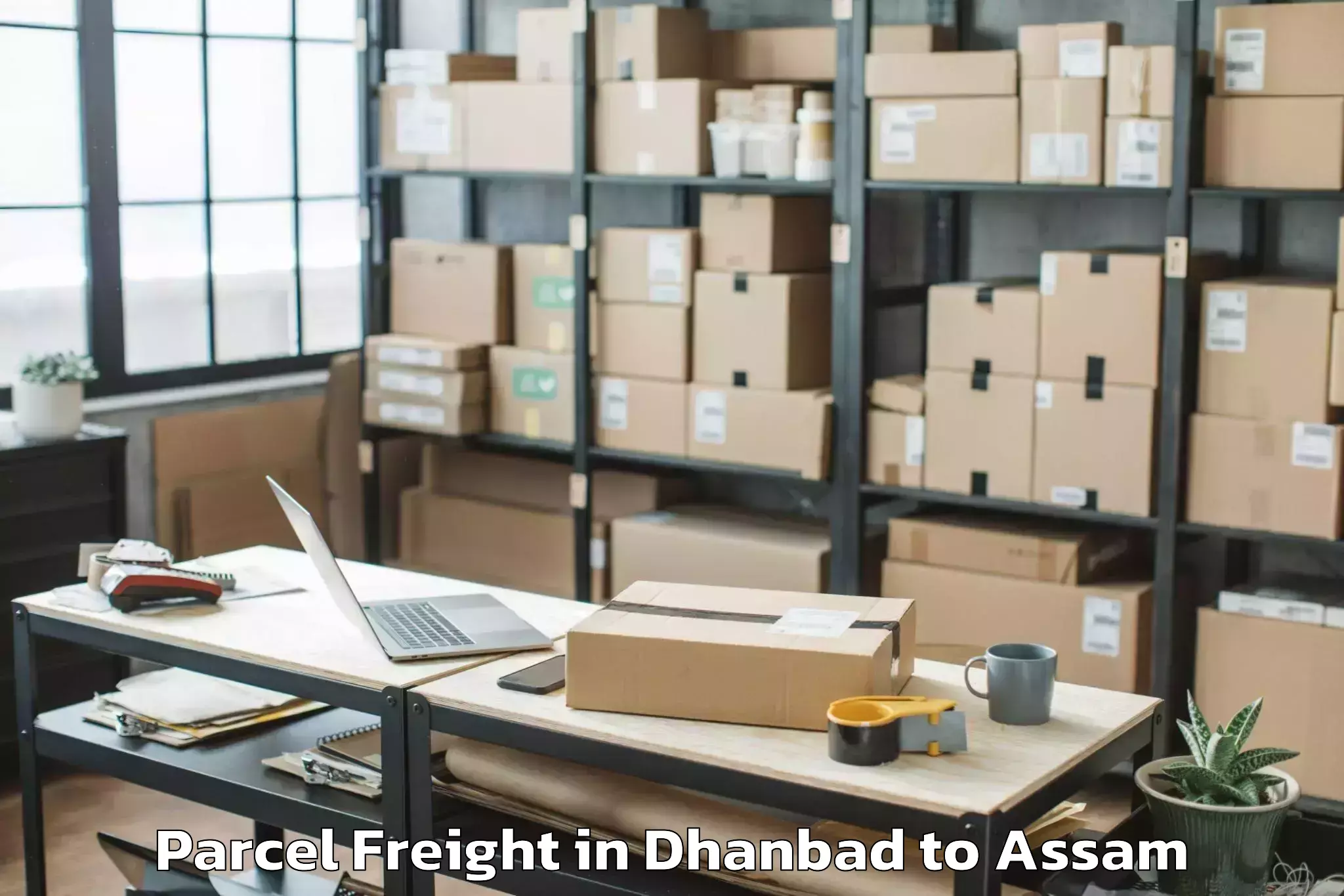 Hassle-Free Dhanbad to Palasbari Parcel Freight